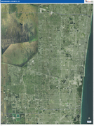 Broward County Digital Map Satellite Pure Style