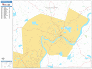 Haverhill  Wall Map Basic Style