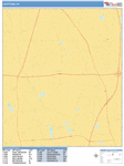 Levittown  Wall Map Basic Style