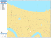 Metairie  Wall Map Basic Style