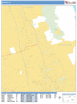 Milpitas Wall Map Basic Style