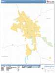 Napa  Wall Map Basic Style