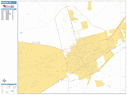 Odessa  Wall Map Basic Style