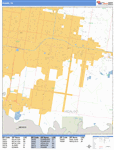 Pharr Wall Map - Premium - MarketMAPS