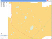 Rocklin Wall Map Basic Style