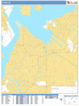 Tacoma Wall Map Basic Style