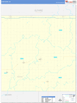 Adair County Wall Map Basic Style