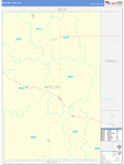 Antelope County Wall Map Basic Style