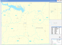 Appanoose County Wall Map Basic Style