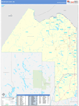 Aroostook County Wall Map Basic Style
