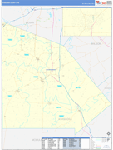Atascosa County Wall Map Basic Style