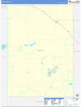 Bailey County Wall Map Basic Style