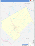 Bleckley County Wall Map Basic Style