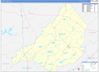 Blount County Wall Map Basic Style