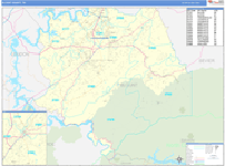 Blount County Wall Map Basic Style