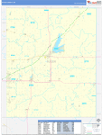 Butler County Wall Map Basic Style