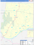 Callaway County Wall Map Basic Style