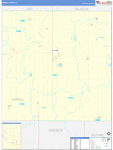 Carroll County Wall Map Basic Style