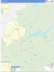Carter County Wall Map Basic Style