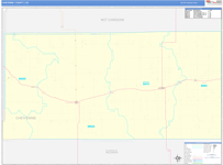 Cheyenne County Wall Map Basic Style