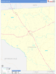 Covington County Wall Map Basic Style