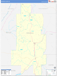 Crenshaw County Wall Map Basic Style