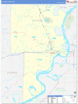 Crittenden County Wall Map Basic Style