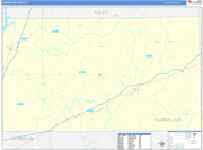 Cumberland County Wall Map Basic Style