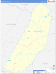 Cumberland County Wall Map Basic Style