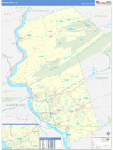 Dauphin County Wall Map Basic Style