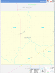 Decatur County Wall Map Basic Style