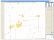 Dekalb County Wall Map Basic Style