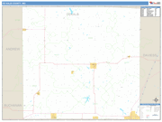 Dekalb County Wall Map Basic Style