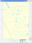 Deuel County Wall Map Basic Style
