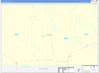 Dundy County Wall Map Basic Style