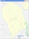 Effingham County Wall Map Basic Style