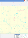 Fillmore County Wall Map Basic Style