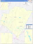 Franklin County Wall Map Basic Style