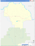 Garfield County Wall Map Basic Style