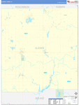 Gladwin County Wall Map Basic Style
