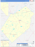 Gonzales County Wall Map Basic Style