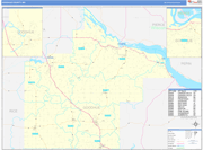 Goodhue County Wall Map Basic Style