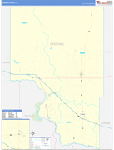 Gooding County Wall Map Basic Style