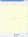 Graham County Wall Map Basic Style