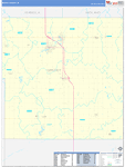 Gratiot County Wall Map Basic Style
