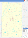 Graves County Wall Map Basic Style
