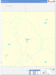 Greeley County Wall Map Basic Style