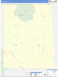 Greene County Wall Map Basic Style