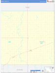 Haskell County Wall Map Basic Style