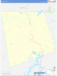 Heard County Wall Map Basic Style